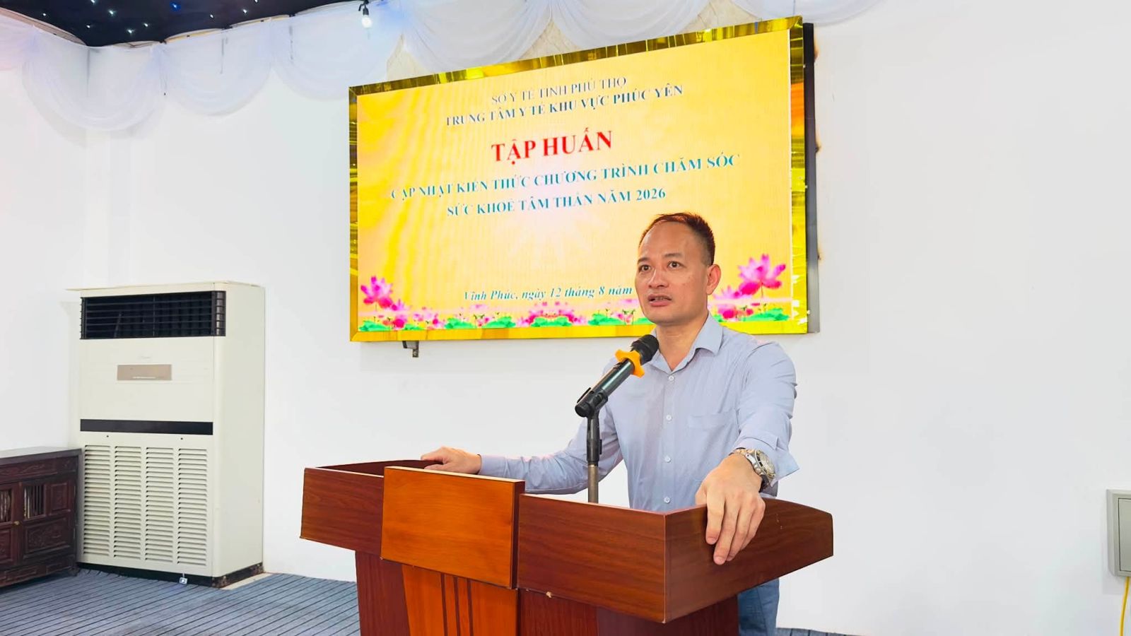 Ông Dương Văn Thức là Phó Giám đốc Trung tâm Y tế khu vực Phúc Yên 