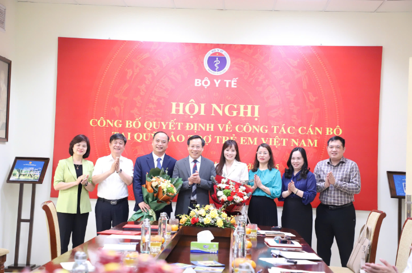 Bộ Y tế công bố các quyết định bổ nhiệm cán bộ tại Quỹ Bảo trợ trẻ em Việt Nam