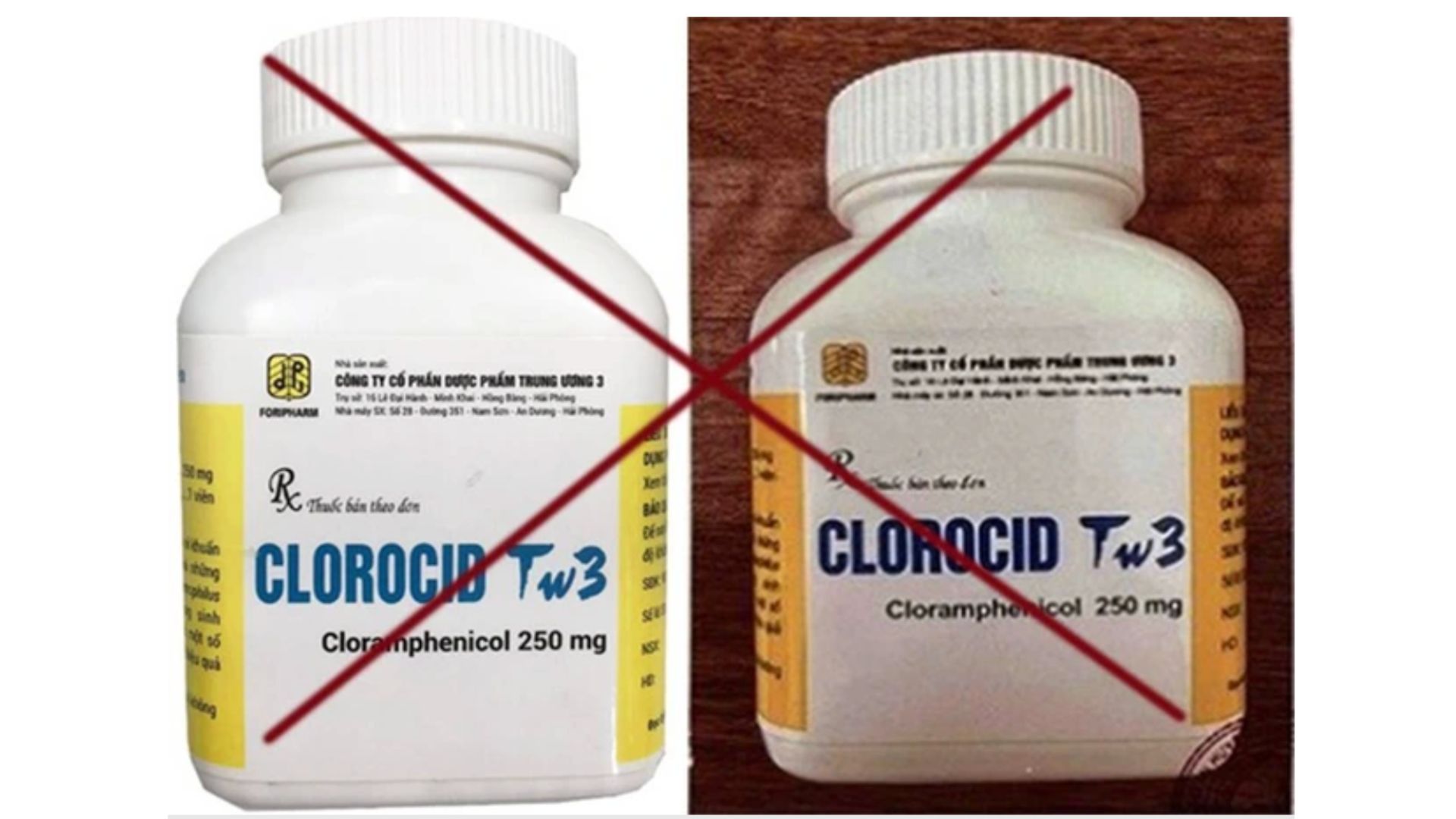 Bộ Y tế cảnh báo thuốc Clorocid TW3 giả: Người dùng cần kiểm tra ngay