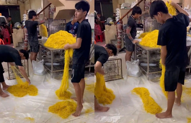 Phát hiện quy trình sản xuất mì sợi bằng hóa chất