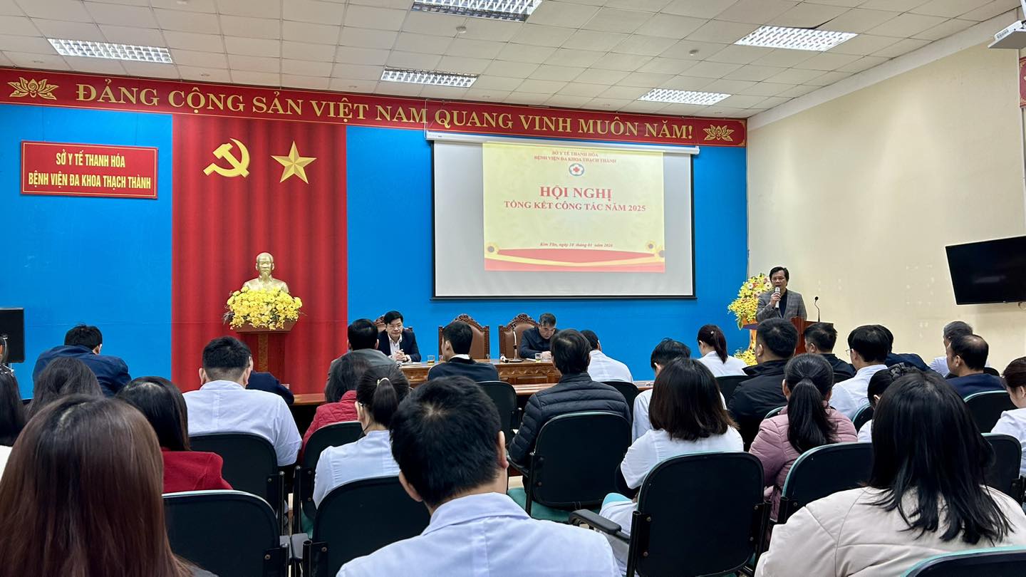 Bệnh viện Đa khoa Thạch Thành: Hoàn thành bệnh án điện tử, nâng cao chất lượng khám chữa bệnh năm 2025 Bệnh viện Đa khoa Thạch Thành: Hoàn thành bệnh án điện tử, nâng cao chất lượng khám chữa bệnh năm 2025