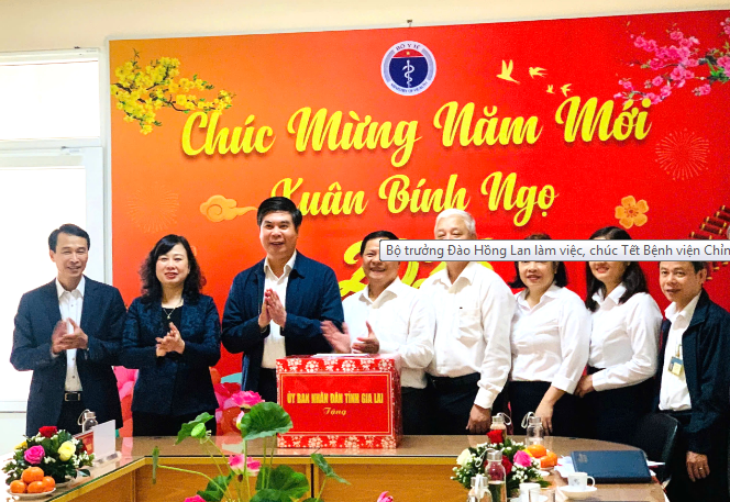 Bộ trưởng Đào Hồng Lan làm việc, chúc Tết Bệnh viện Chỉnh hình và Phục hồi chức năng Quy Nhơn