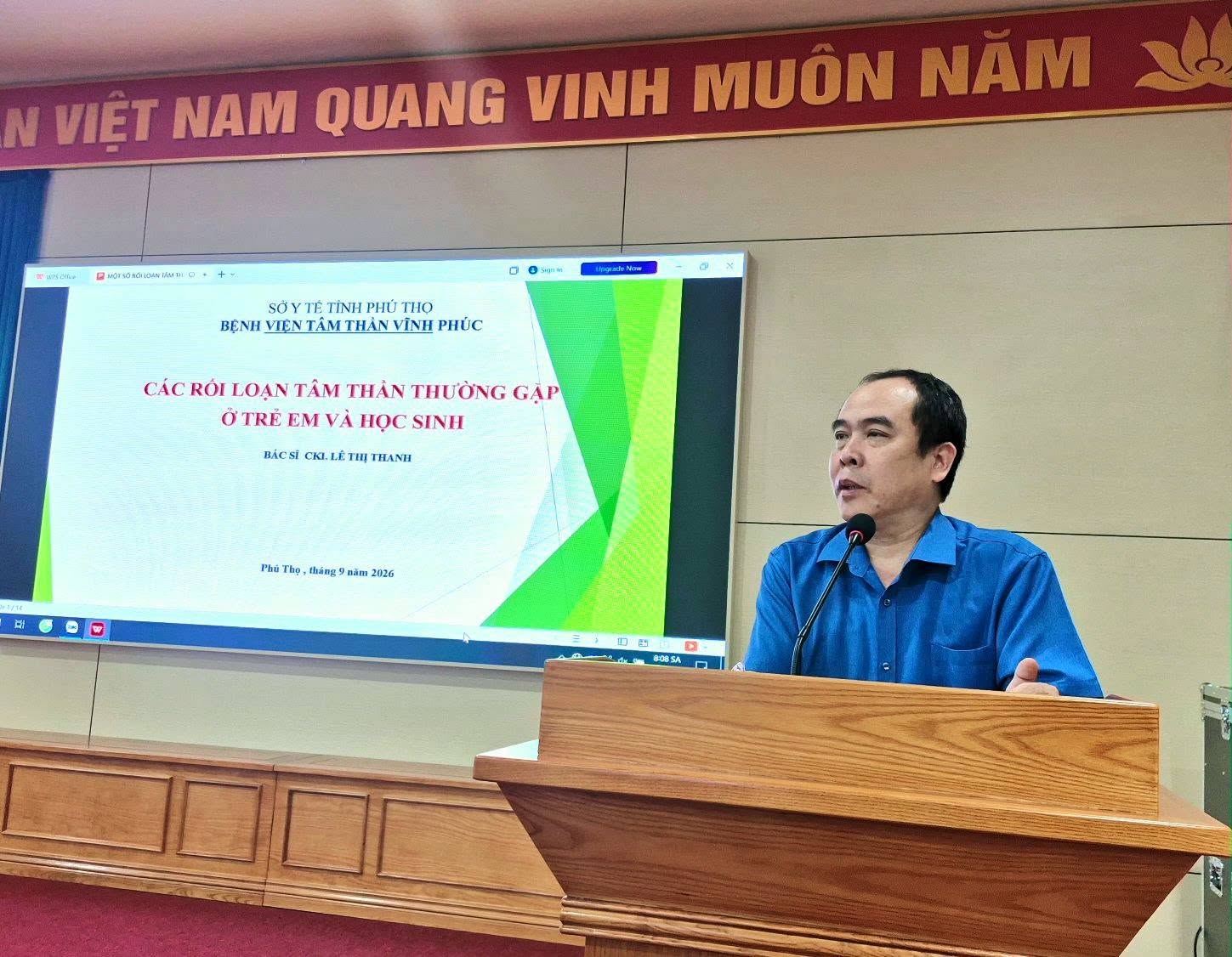 Phú Thọ: Tập huấn chuyên đề “Các bệnh rối loạn tâm thần thường gặp ở trẻ em và học sinh”