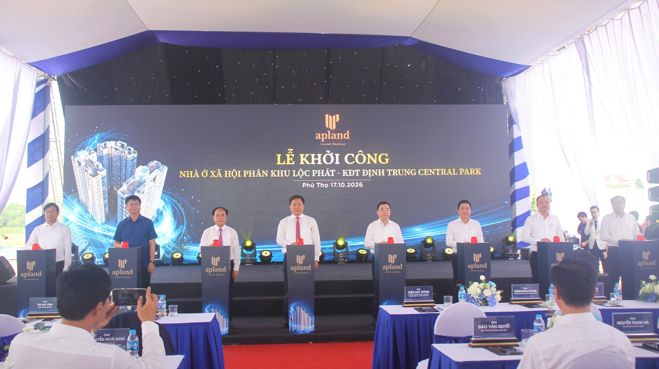 Phú Thọ: Khởi công Dự án nhà ở xã hội phân khu Lộc Phát