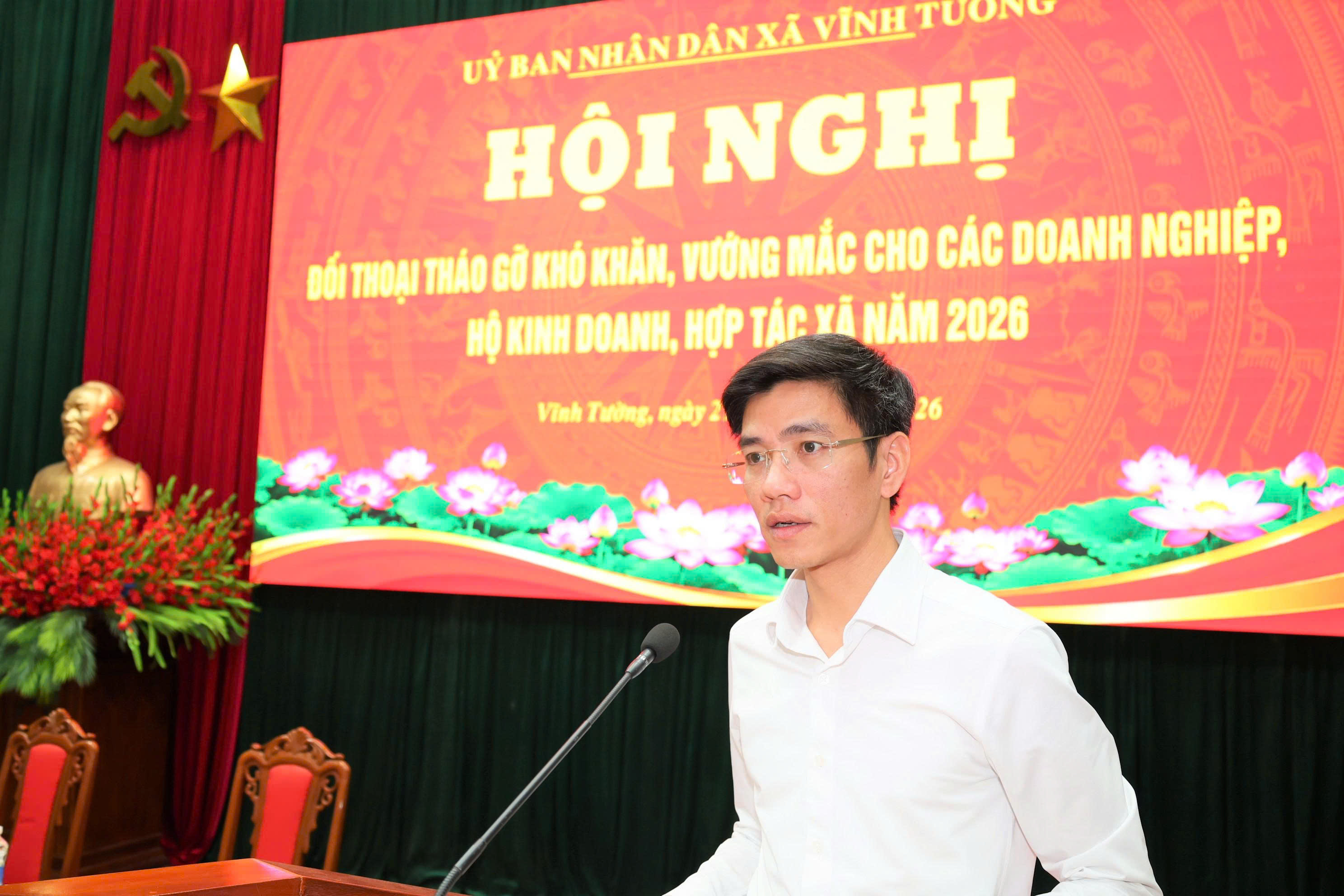 Xã Vĩnh Tường: Chính quyền đồng hành cùng doanh nghiệp – lắng nghe, chia sẻ, tháo gỡ và cùng phát triển Xã Vĩnh Tường: Chính quyền đồng hành cùng doanh nghiệp – lắng nghe, chia sẻ, tháo gỡ và cùng phát triển