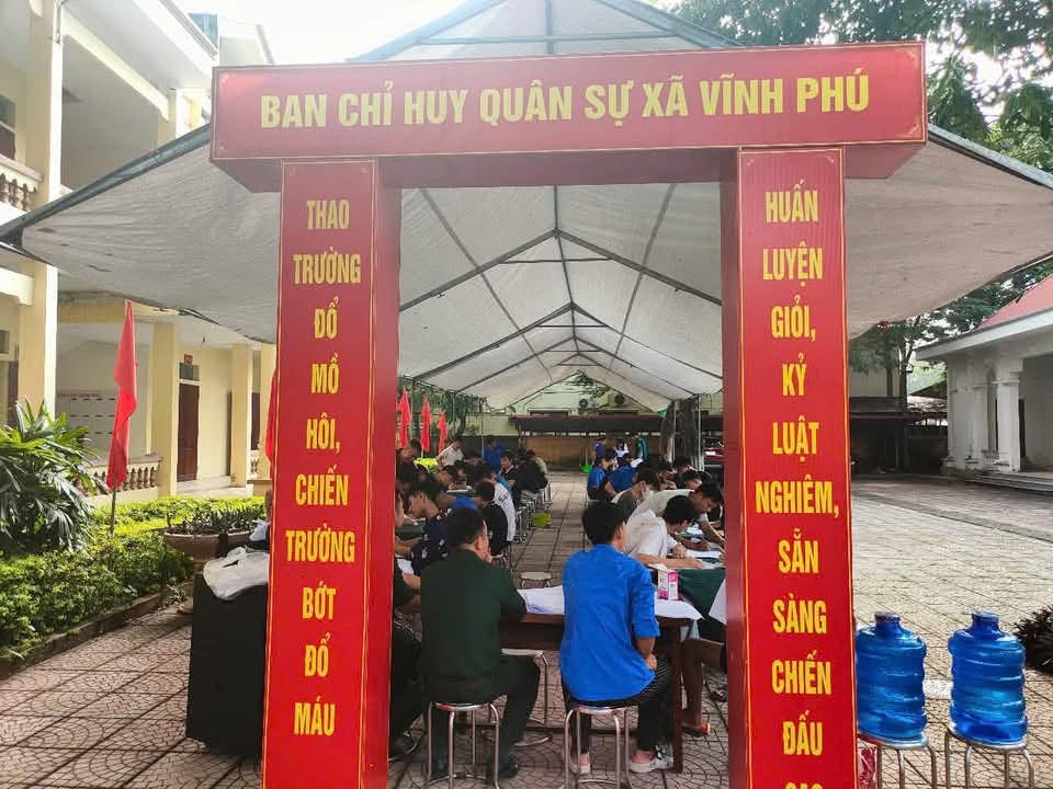 Xã Vĩnh Phú tổ chức khám sơ tuyển sức khỏe nghĩa vụ quân sự năm 2027 Xã Vĩnh Phú tổ chức khám sơ tuyển sức khỏe nghĩa vụ quân sự năm 2027