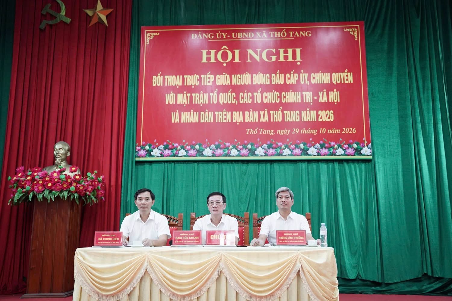 Xã Thổ Tang lắng nghe Nhân dân, kịp thời giải quyết vấn đề phát sinh từ cơ sở